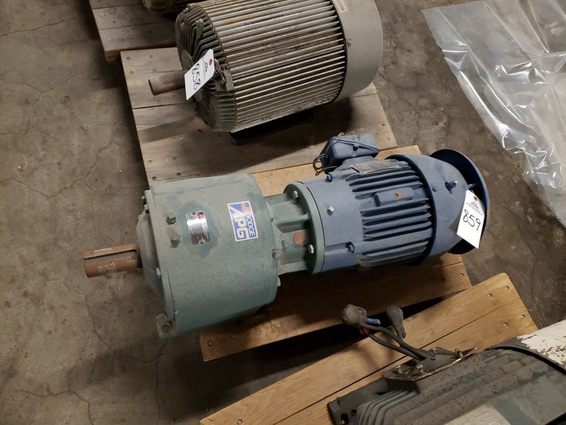 Gear Reducer w/Motor 7.5 HP - Subject to Bulk Bid Lot 845B -The Greater of the | Rig Fee: No Charge