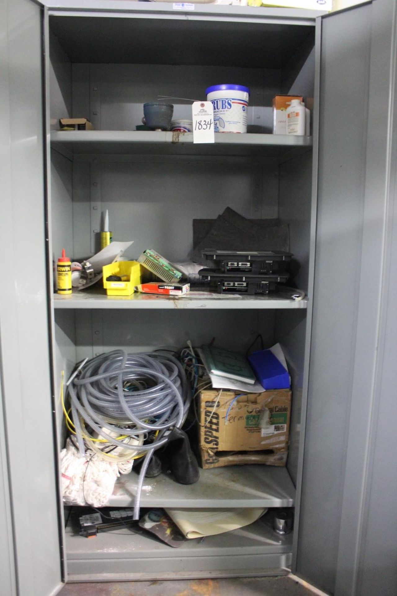 (4) Two Door Storage Cabinet W/Contents (Tagged as 1831 thru | Rig Fee: Hand Carry or Contact Rigger - Image 4 of 4