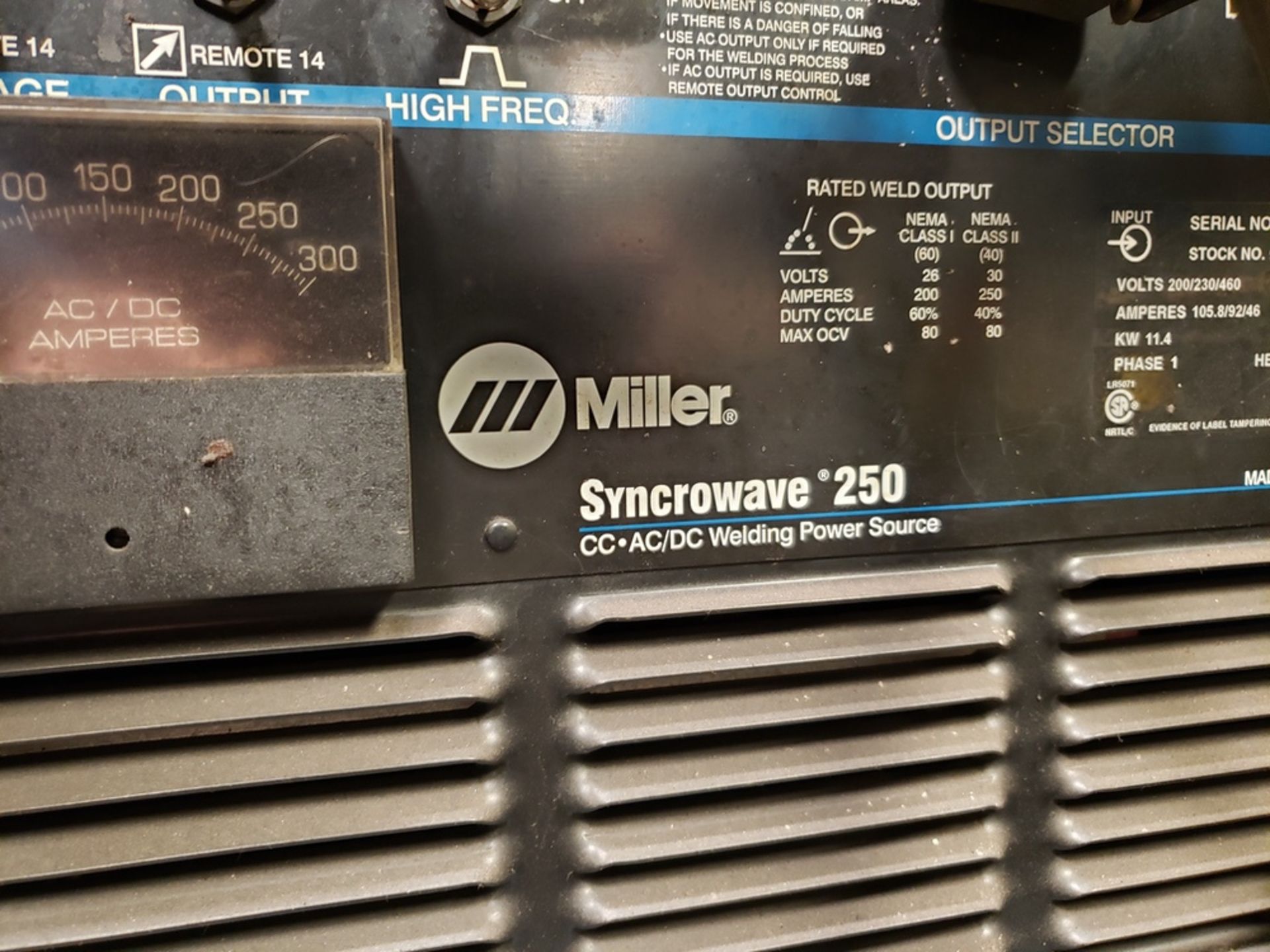 Miller Syncrowave 250 Welder | Rig Fee: $50 - Image 2 of 2
