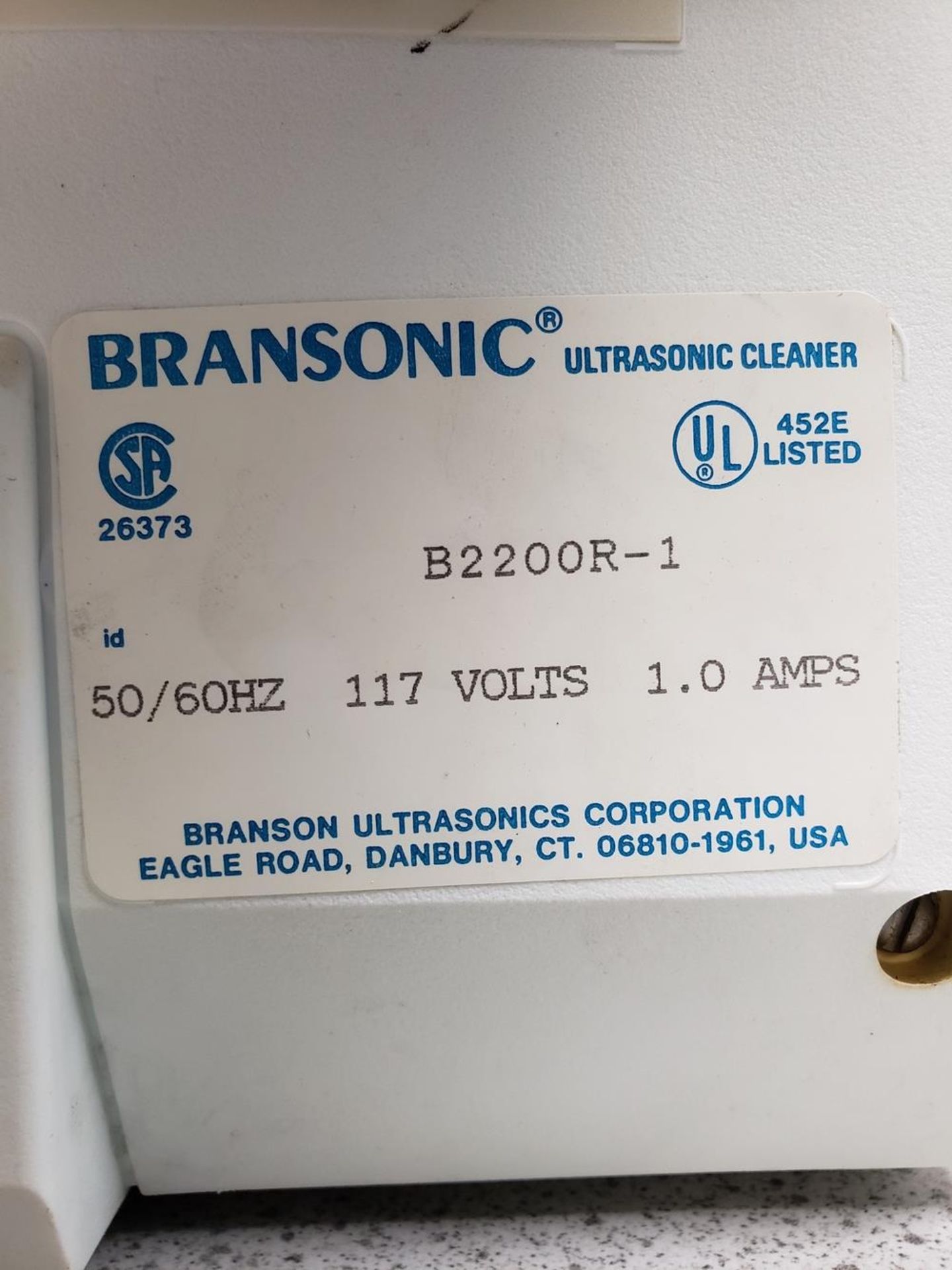 Branson Ultrasonic Cleaner, M# 2200 | Rig Fee: Hand Carry or Contact Rigger - Image 2 of 2