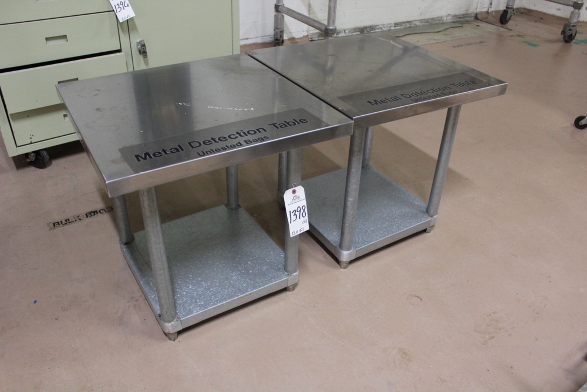 Lot of (2) Stainless Steel Tables | Rig Fee: Hand Carry or Contact Rigger