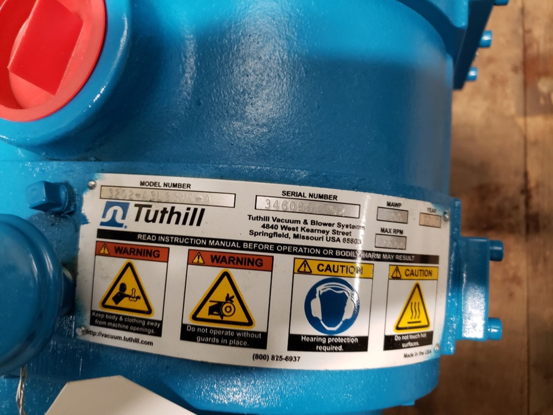 Tuthill Rotary Positive Displacement Blower, M# 3202-A3L3CV1-A - Subject to Bu | Rig Fee: No Charge - Image 2 of 2