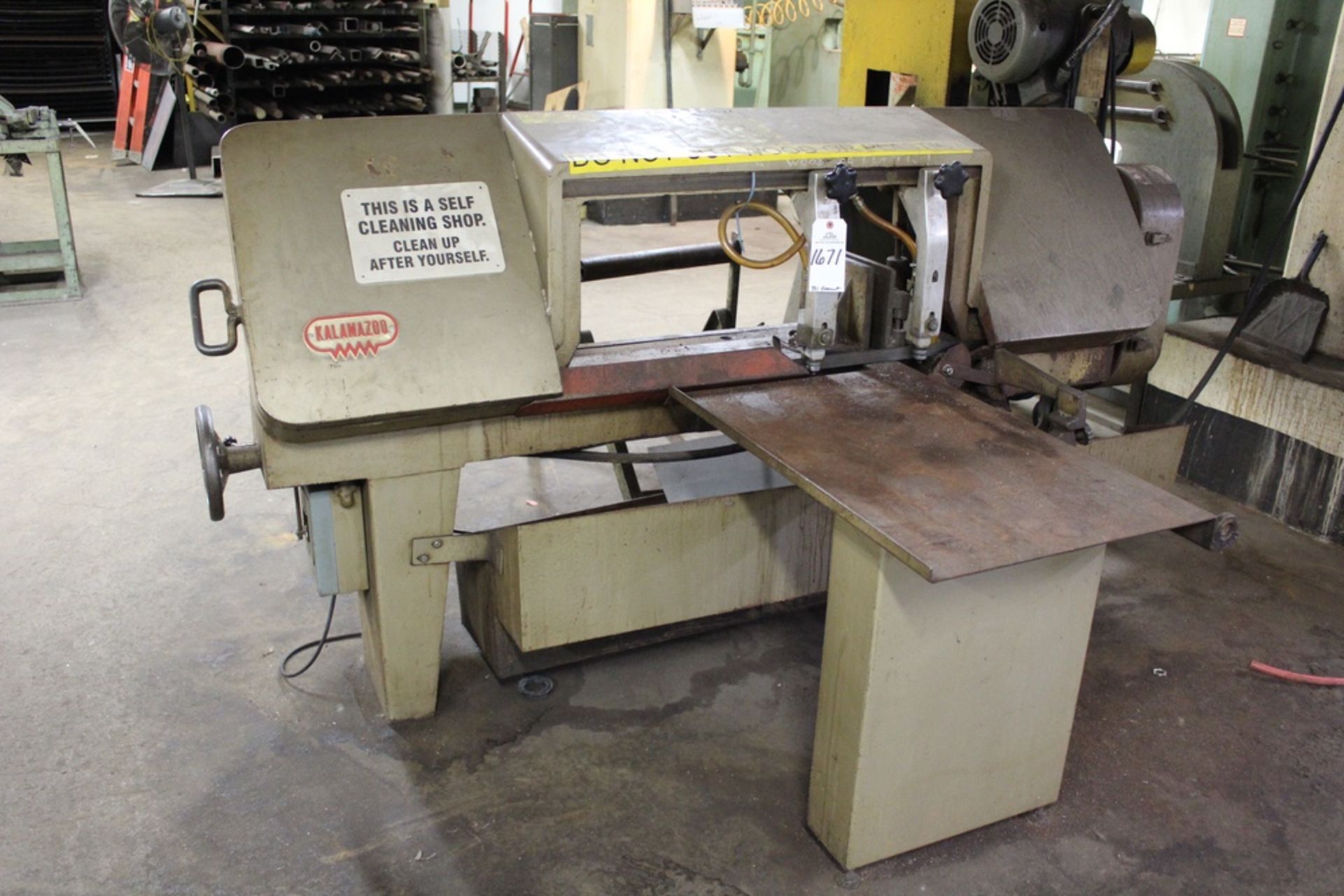 Kalamazoo Band Saw, M# 13AWV, S/N 1854 | Rig Fee: $275