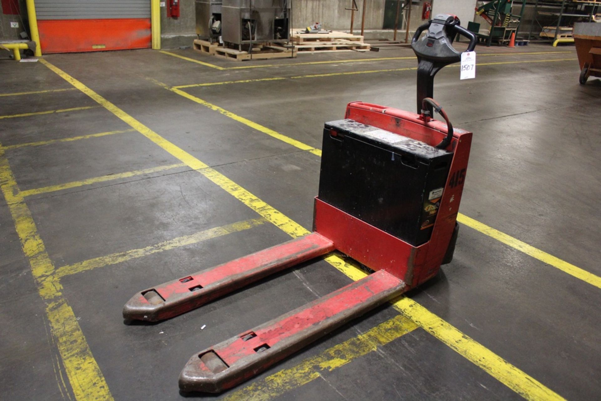 Raymond Electric Pallet Jack, M# 102T-F45L | Rig Fee: $100