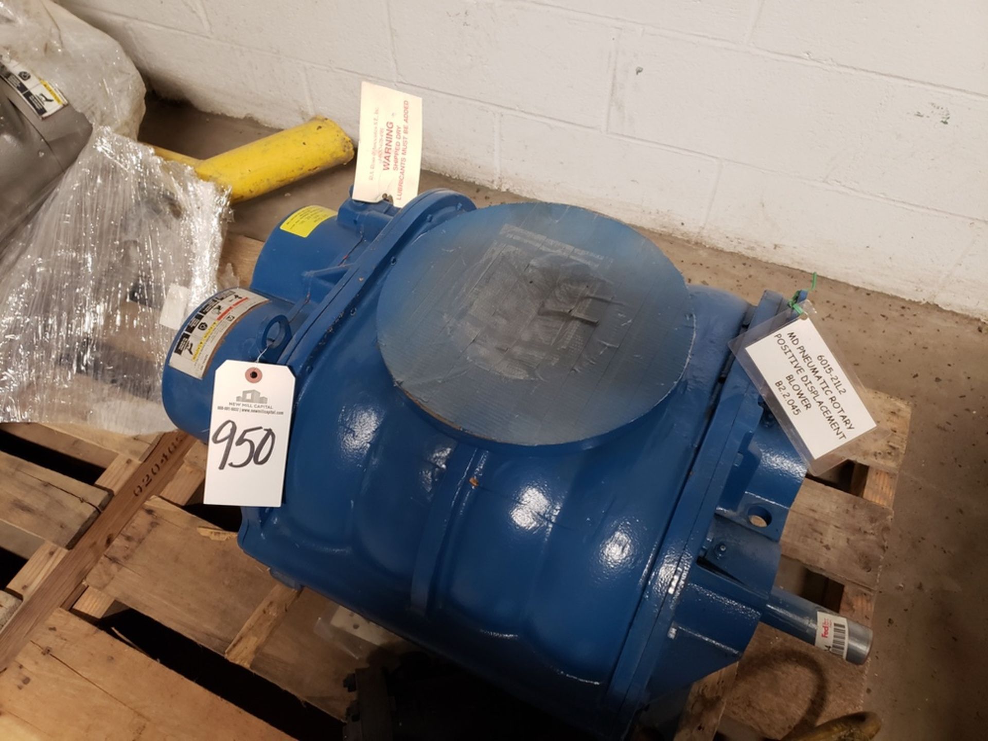 Tuthill Rotary Positive Displacement Blower, M# 6015-21L2 - Subject to Bulk Bid Lot | Rig Fee: $100
