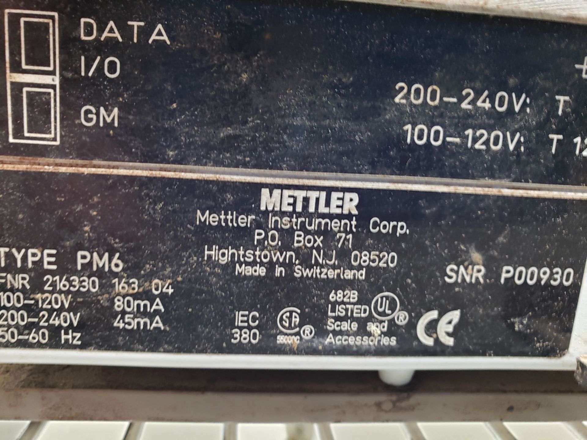 Mettler Toledo Bench Scale, M# PM6 | Rig Fee: Hand Carry or Contact Rigger - Image 2 of 2