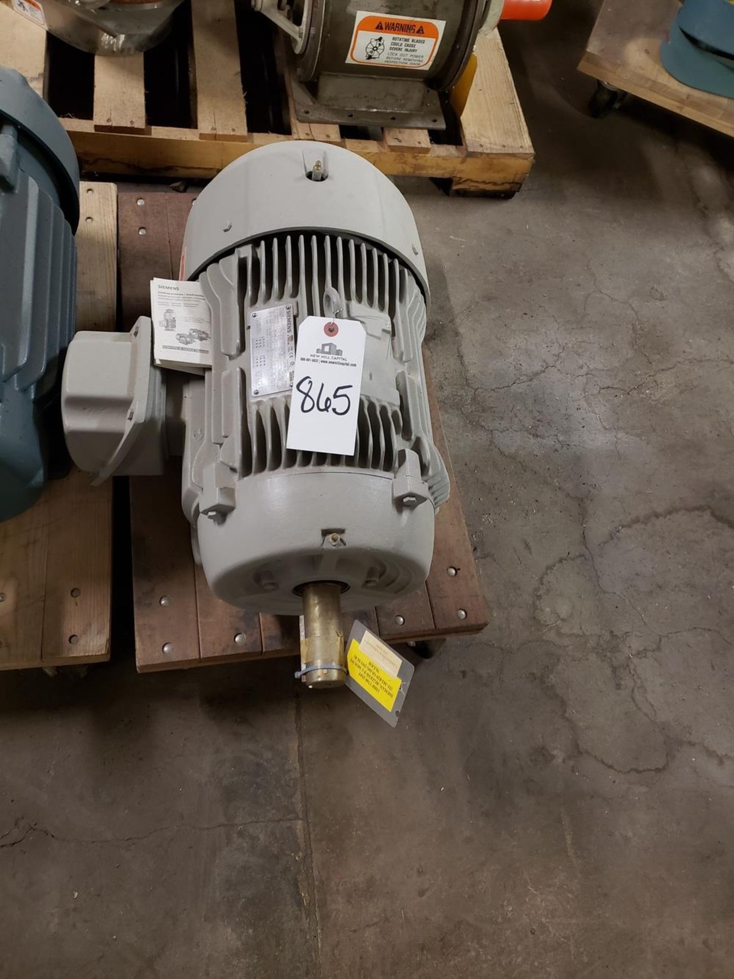 Siemen Electric Motor, 15 HP - Subject to Bulk Bid Lot 845B -The Greater of th | Rig Fee: No Charge