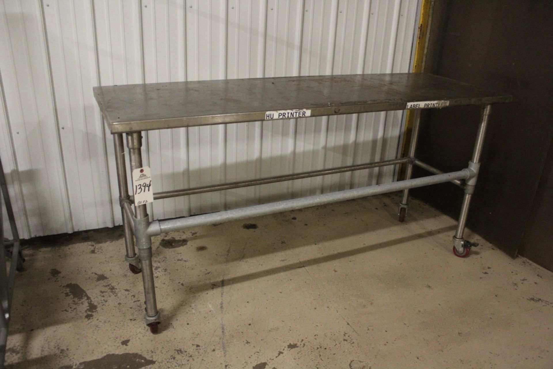 Stainless Steel Table | Rig Fee: Hand Carry or Contact Rigger