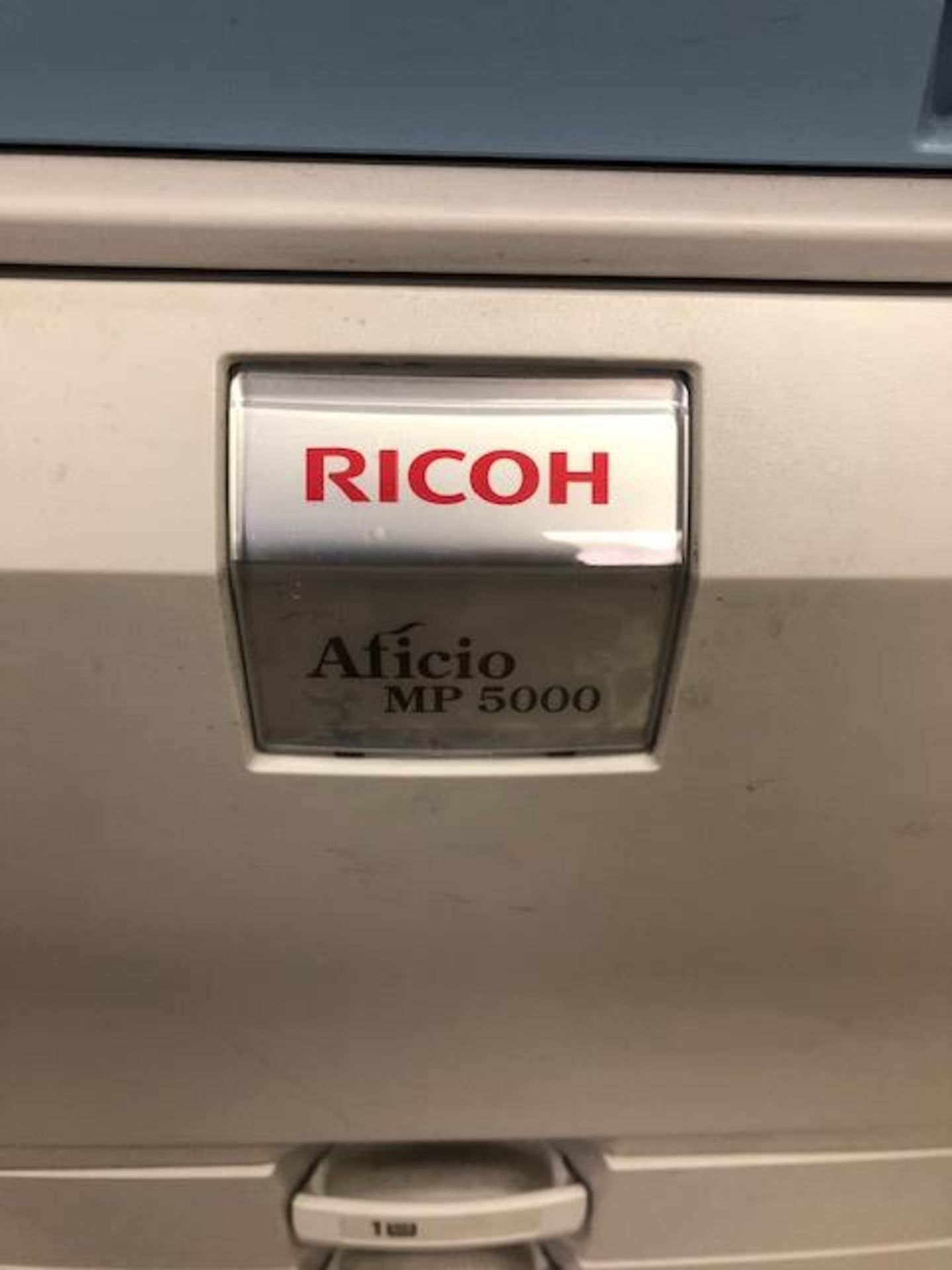 Ricoh Aficio MP 5000 Back and White Copy Machine | Rig Fee: $25 - Image 4 of 4