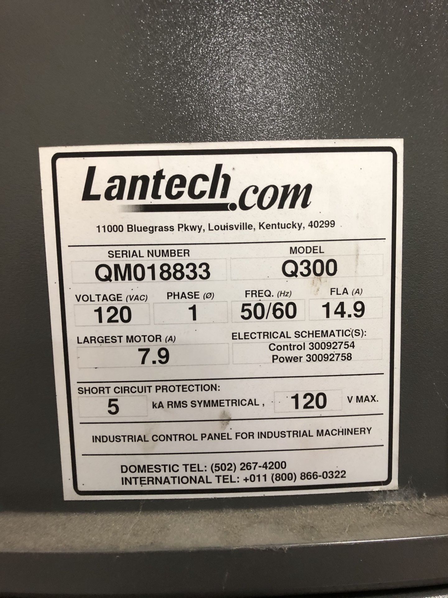 Lantech Q-300 Pallet Wrapper, S/N: QM018833 | Rig Fee: $350 - Image 4 of 4