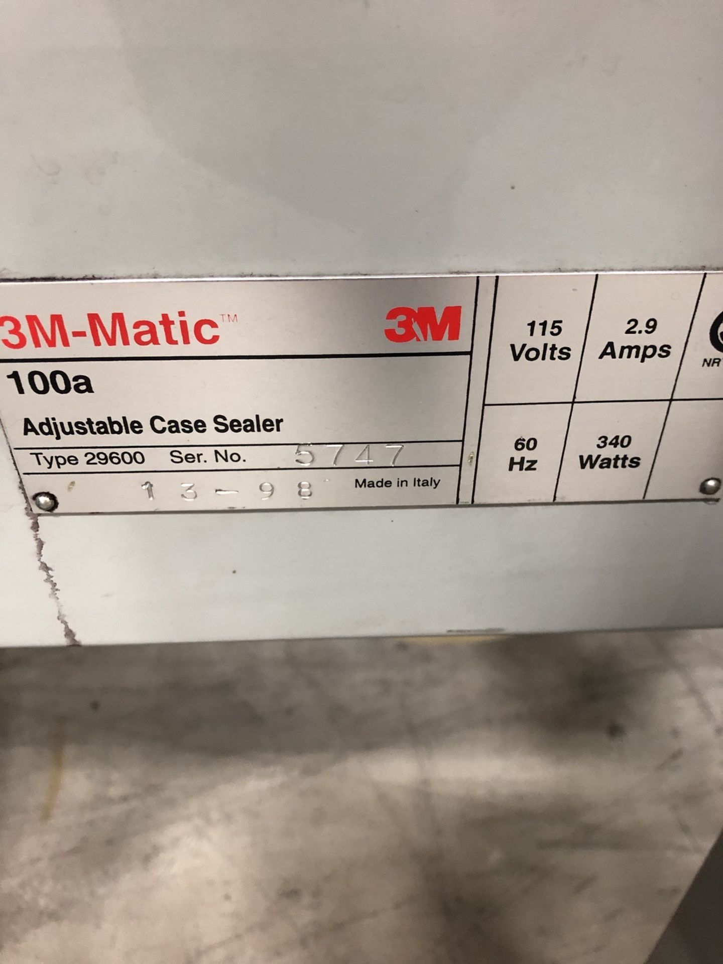 3M Top And Bottom Taper, Model 100A, S/N: 5749 | Rig Fee: $75 - Image 3 of 3