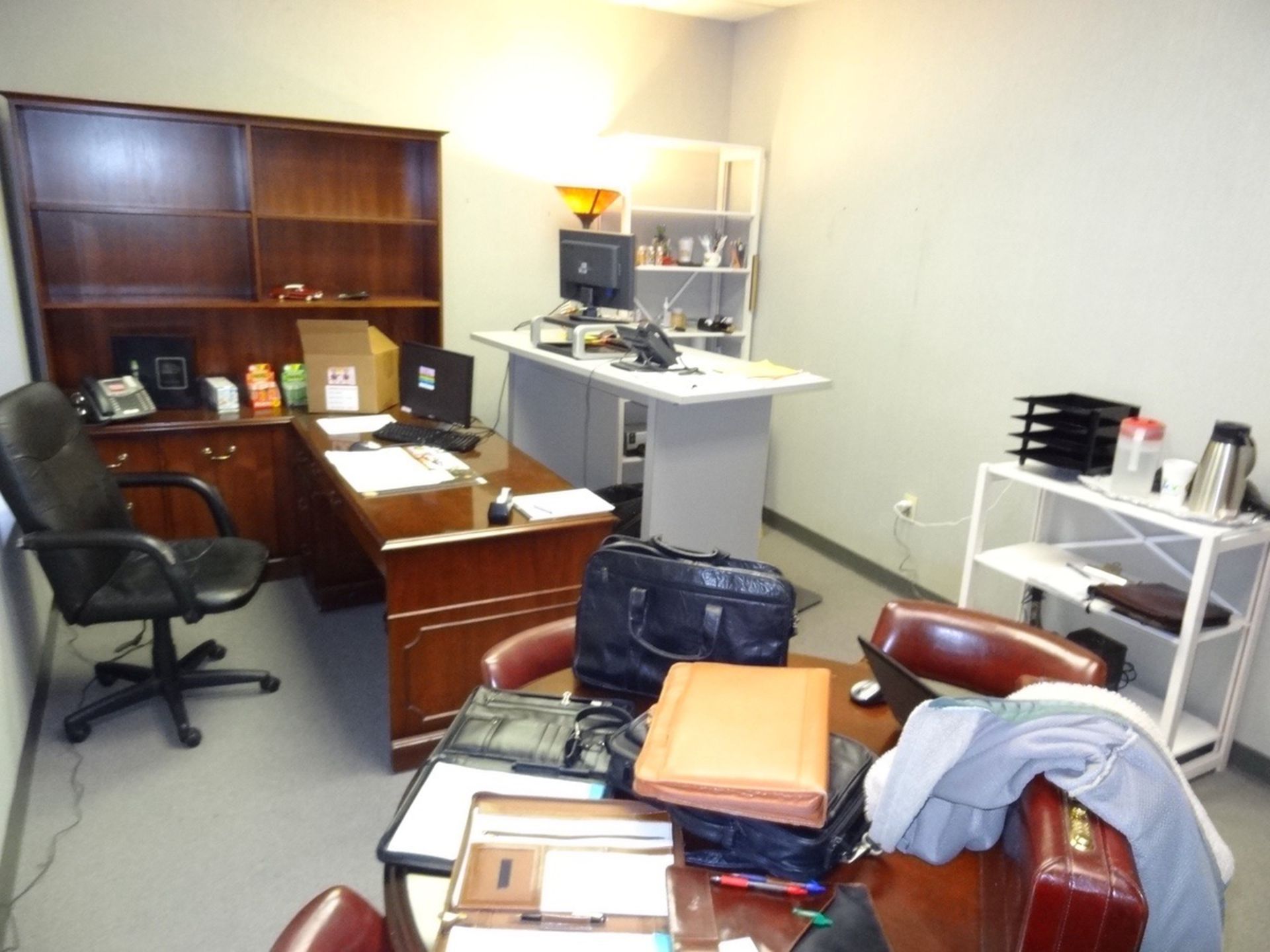 Office 2 - Desk, Chair, Side Credenza, Table And 5 Chairs, 2Nd Desk And B | Rig Fee: See Full Desc - Image 2 of 2