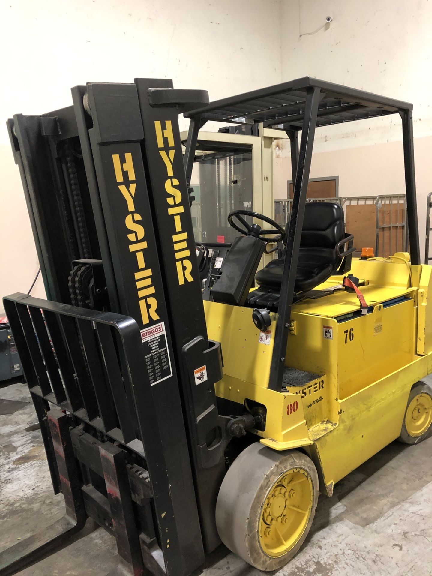 Hyster Electric Forklift, Model E80Xl, S/N: C098V03349R, (Delayed Delivery) | Rig Fee: $50