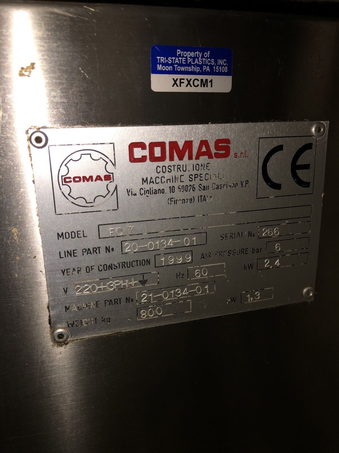 Comas Model FC7 Filler And Capper, S/N: 266 | Rig Fee: $100 - Image 4 of 4