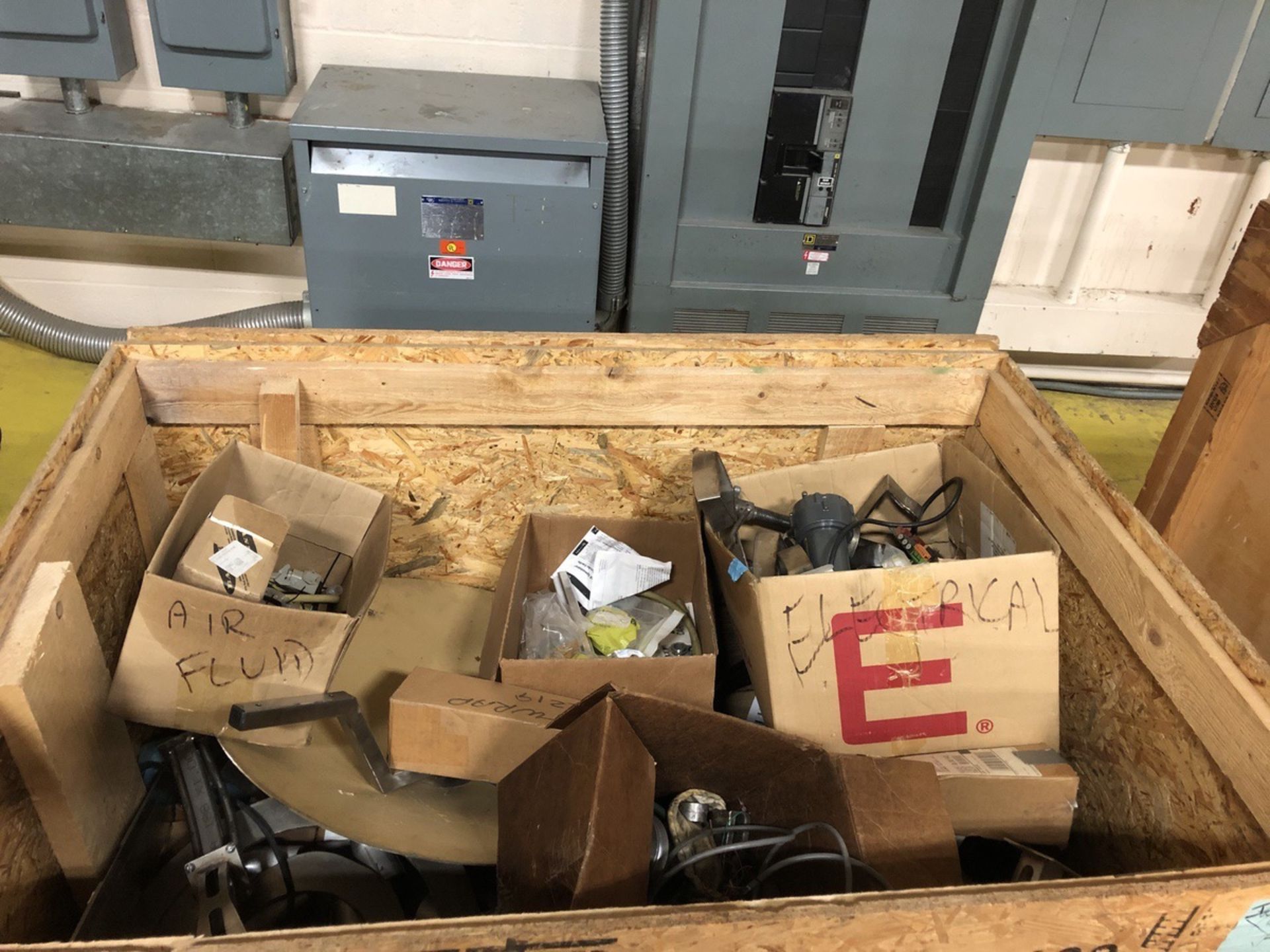 Crate Of Miscellaneous Parts for Filling Room | Rig Fee: $50