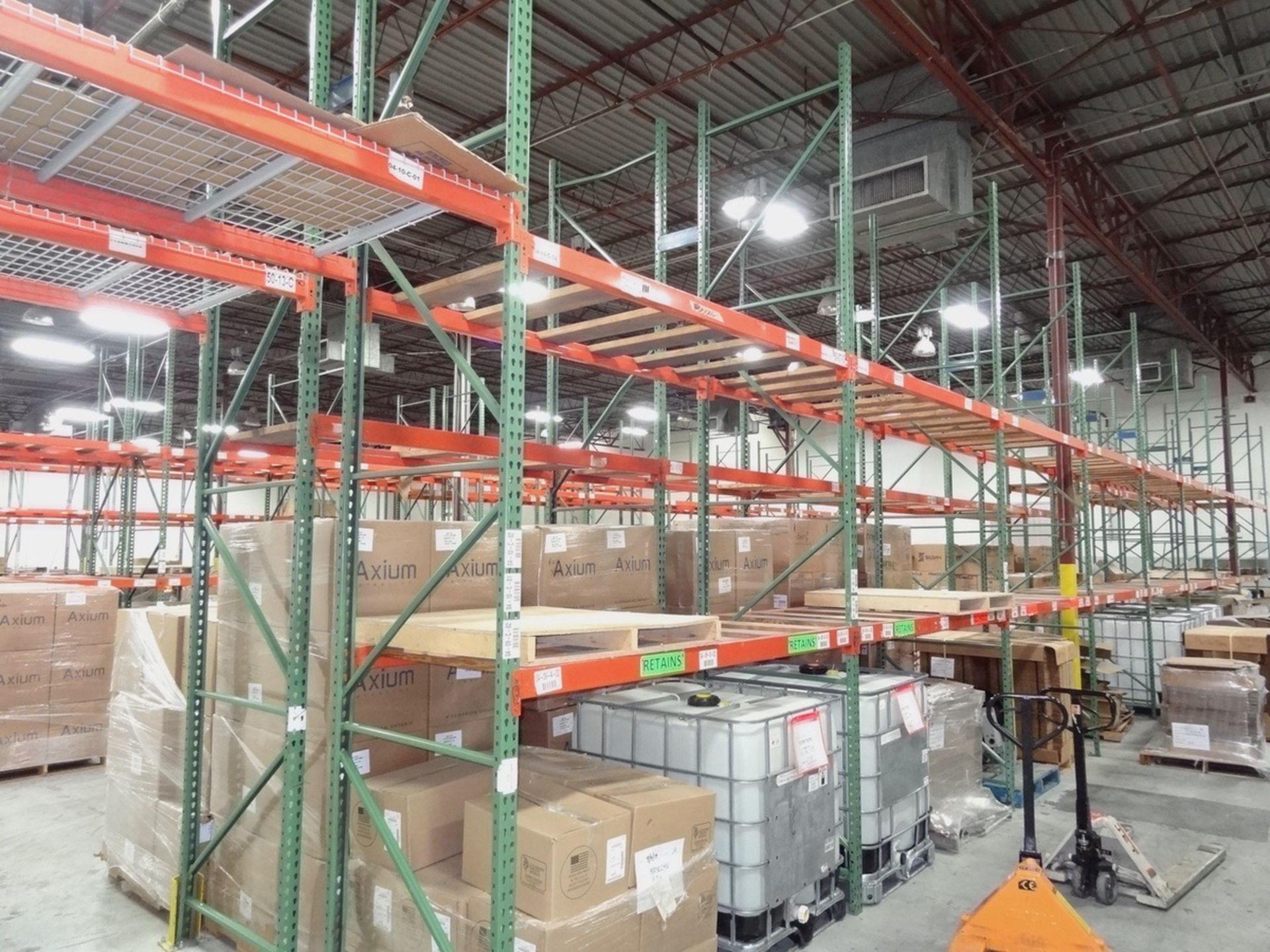 Wireway/Husky Teardrop Pallet Racking, 16' Uprights, 42" Deep - Sub to Bulk | Rig Fee: See Full Desc