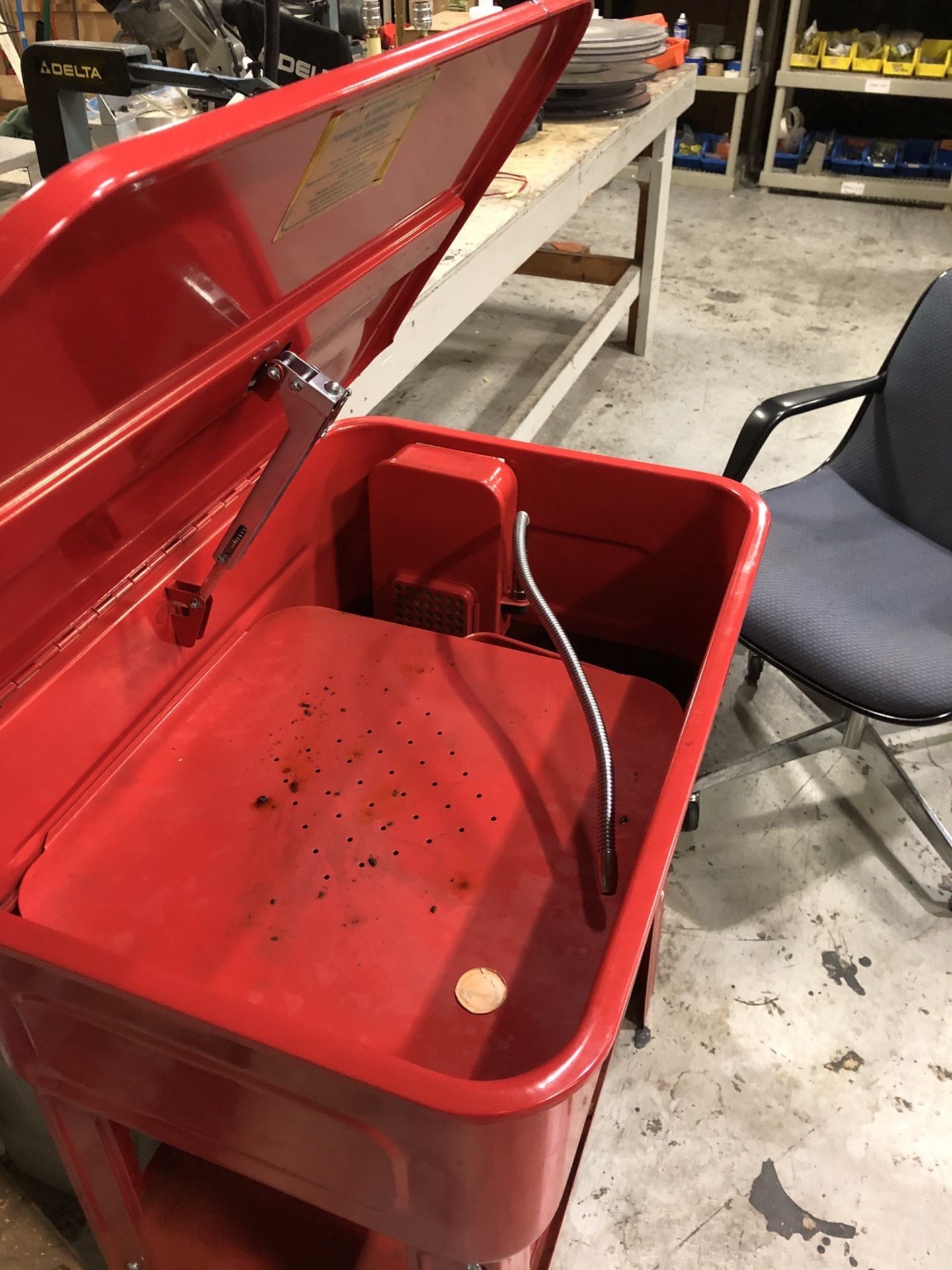 Red Oil Parts Cleaner | Rig Fee: $25 - Image 2 of 2