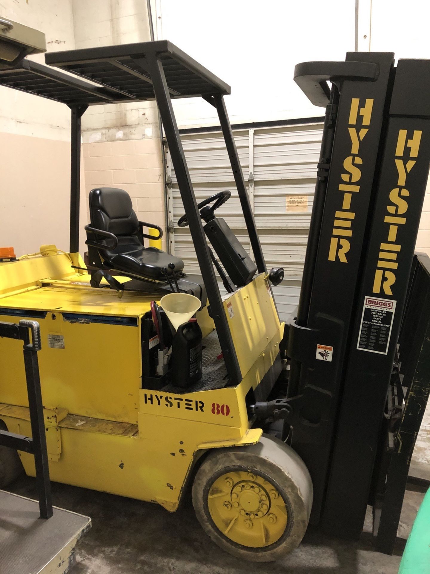 Hyster Electric Forklift, Model E80Xl, S/N: C098V03349R, (Delayed Delivery) | Rig Fee: $50 - Image 2 of 5