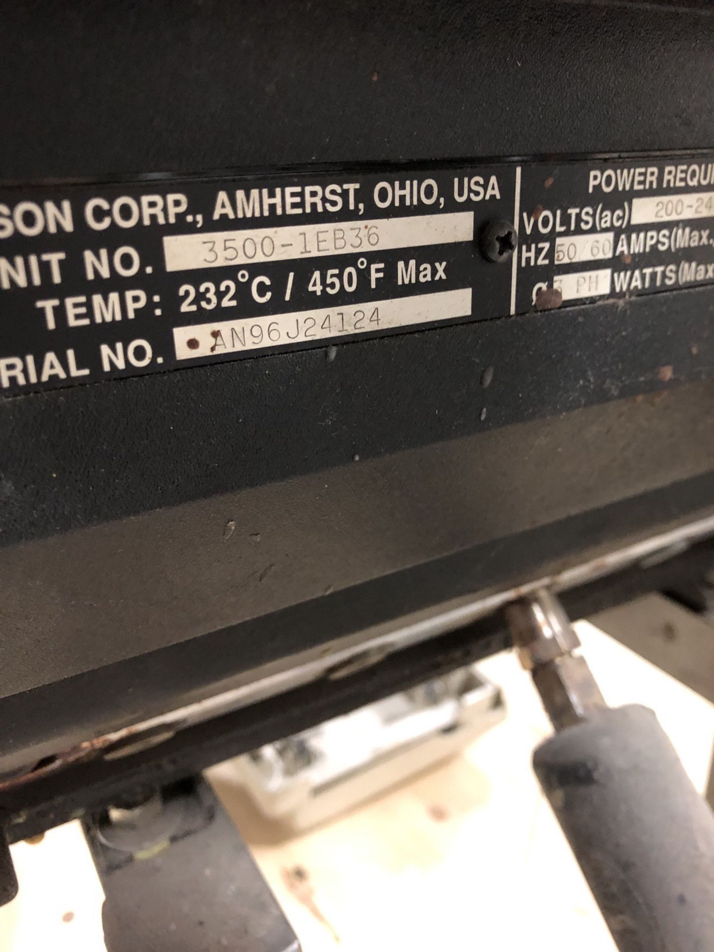 Nordson Model 3500 Glue System, S/N: An96J24124 | Rig Fee: $50 - Image 3 of 3