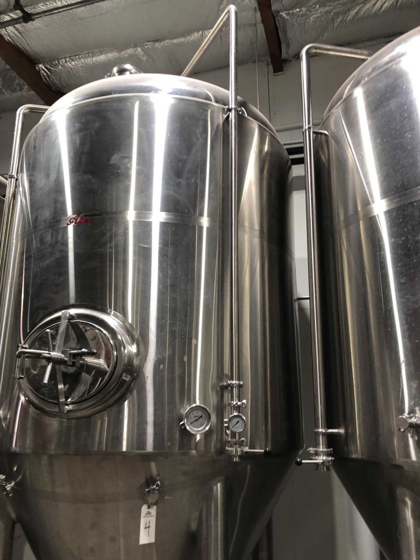 2017 Apex Brewing 30 BBL Unitank Fermenter, Glycol Jacketed, Approx - Subj to Bulk | Rig Fee: $800 - Image 4 of 8