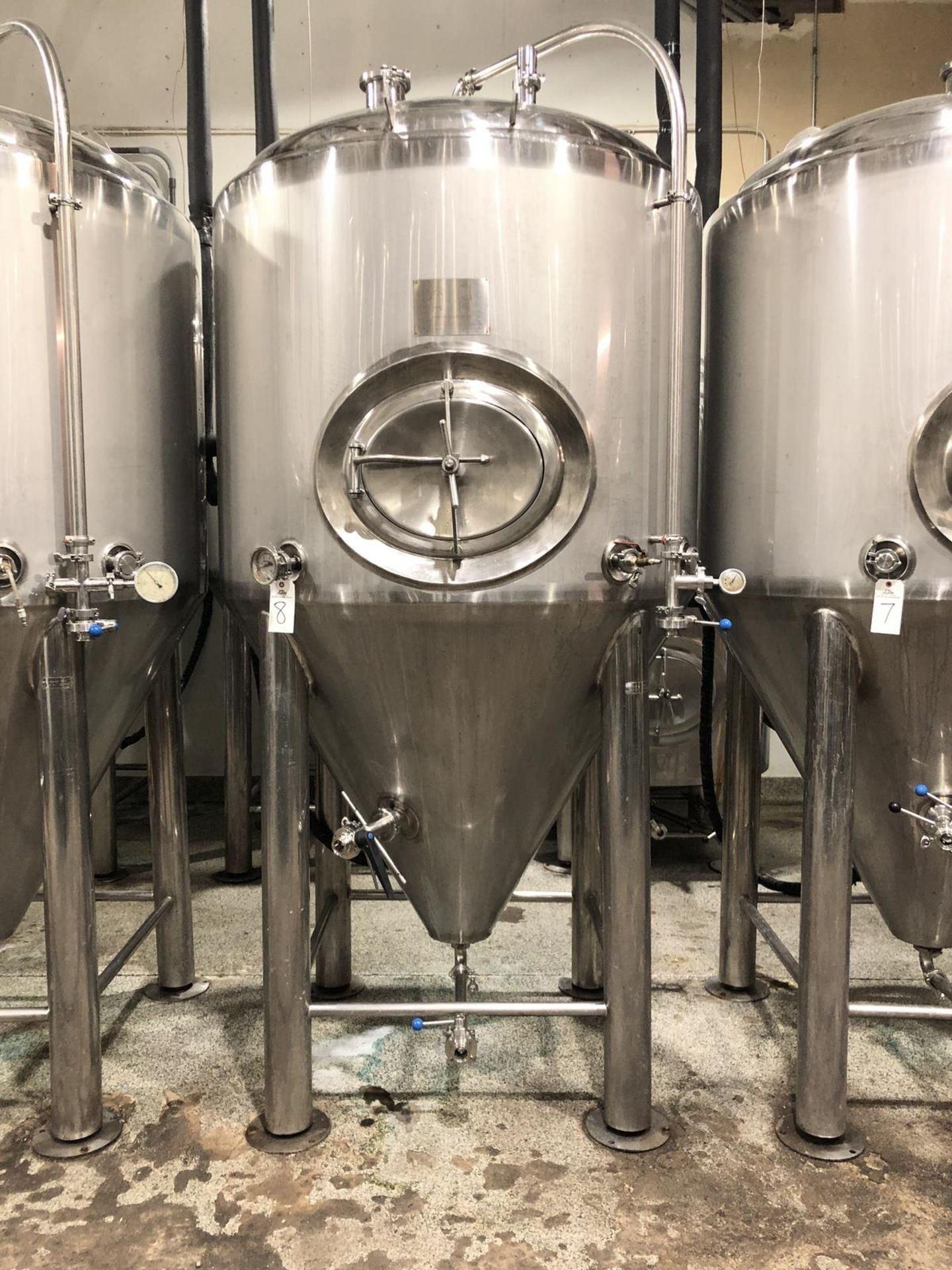 2012 Pacific Brewing 15 BBL Fermenter, Glycol Jacketed, Approx Dims: - Subj to Bulk | Rig Fee: $350