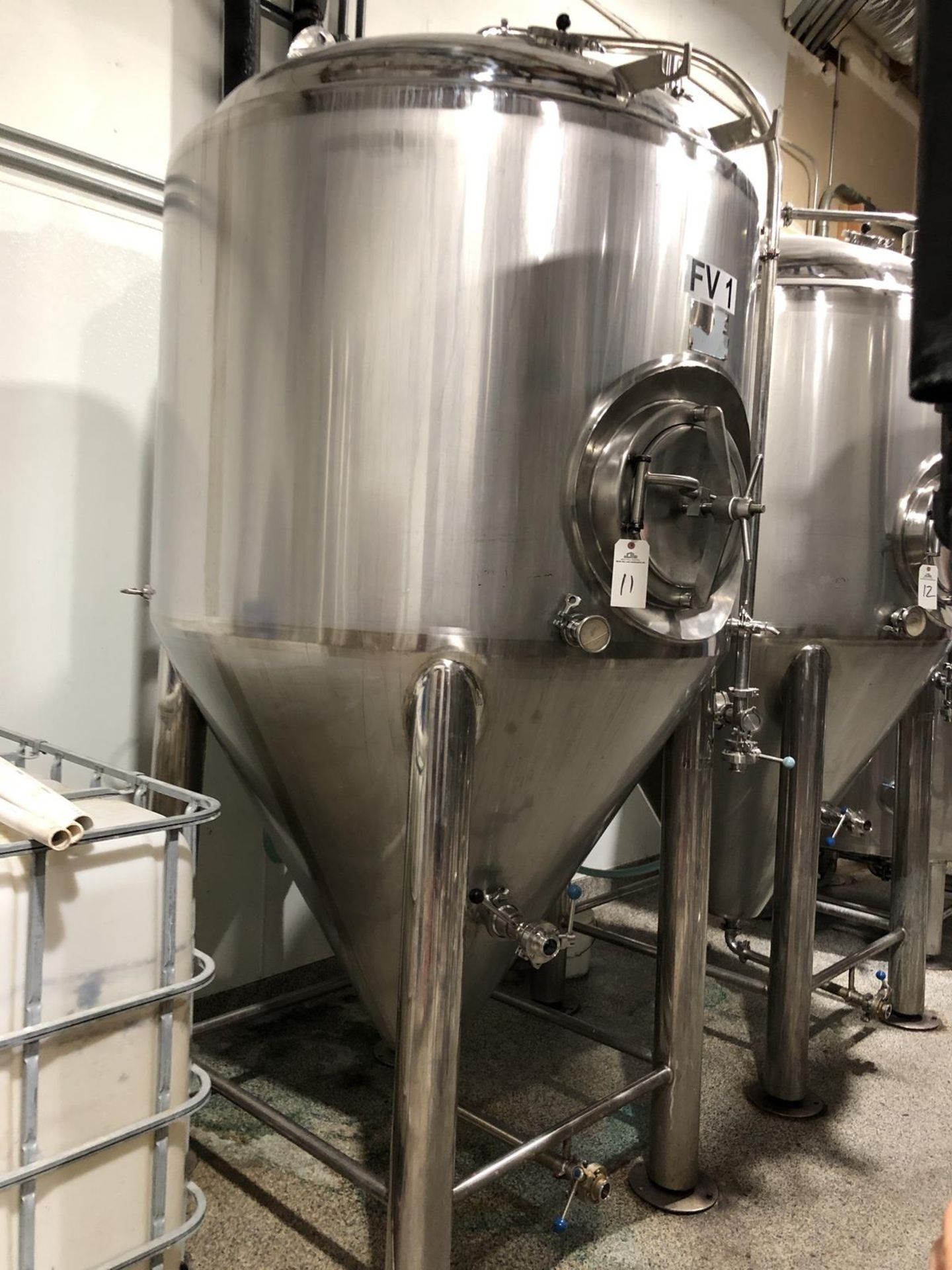 2012 Pacific Brewing 15 BBL Fermenter, Glycol Jacketed, Approx Dims: - Subj to Bulk | Rig Fee: $350