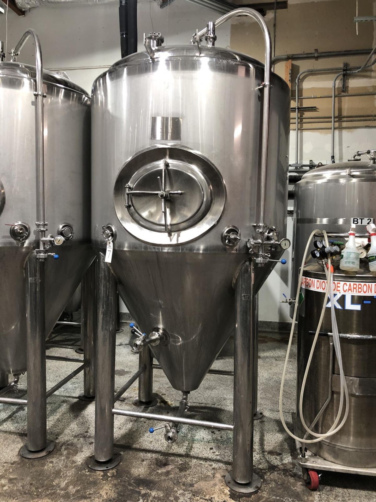 2012 Pacific Brewing 15 BBL Fermenter, Glycol Jacketed, Approx Dims: - Subj to Bulk | Rig Fee: $350