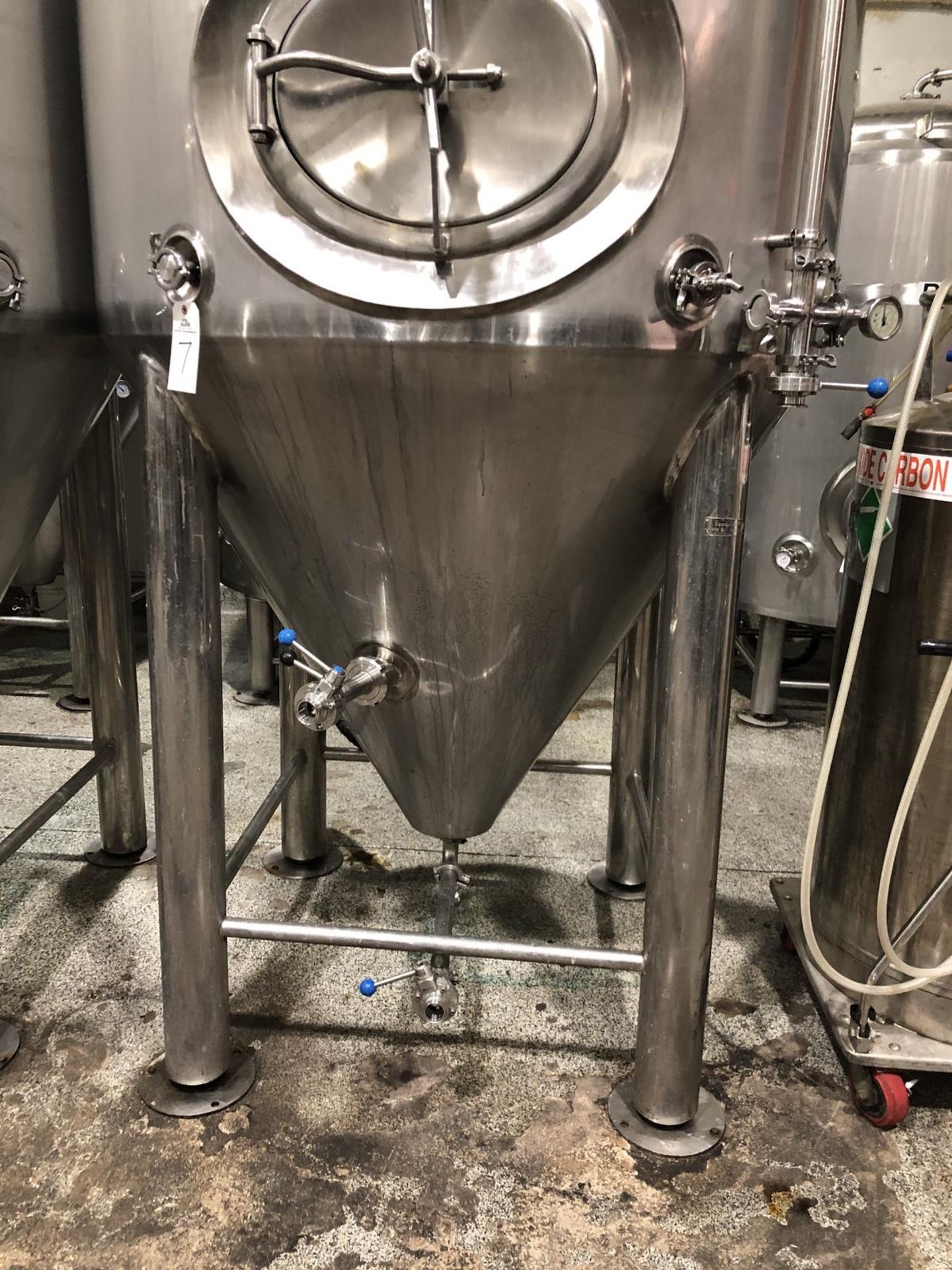 2012 Pacific Brewing 15 BBL Fermenter, Glycol Jacketed, Approx Dims: - Subj to Bulk | Rig Fee: $350 - Image 2 of 10