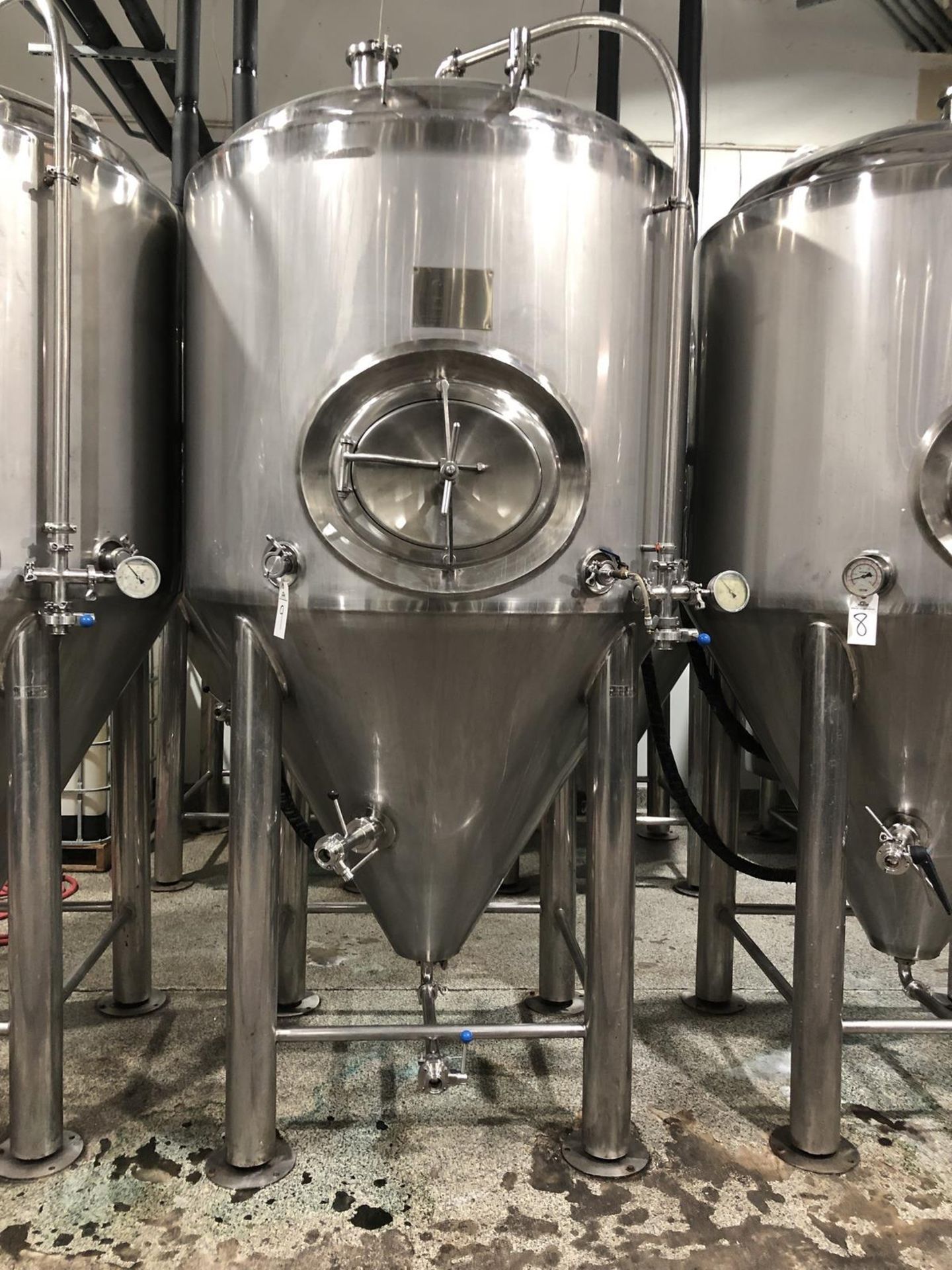 2012 Pacific Brewing 15 BBL Fermenter, Glycol Jacketed, Approx Dims: - Subj to Bulk | Rig Fee: $350