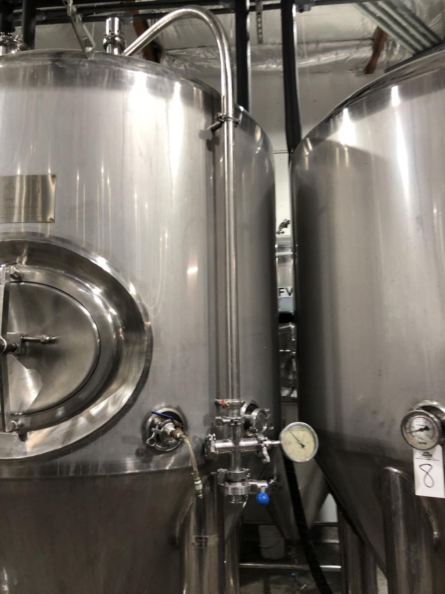 2012 Pacific Brewing 15 BBL Fermenter, Glycol Jacketed, Approx Dims: - Subj to Bulk | Rig Fee: $350 - Image 4 of 11