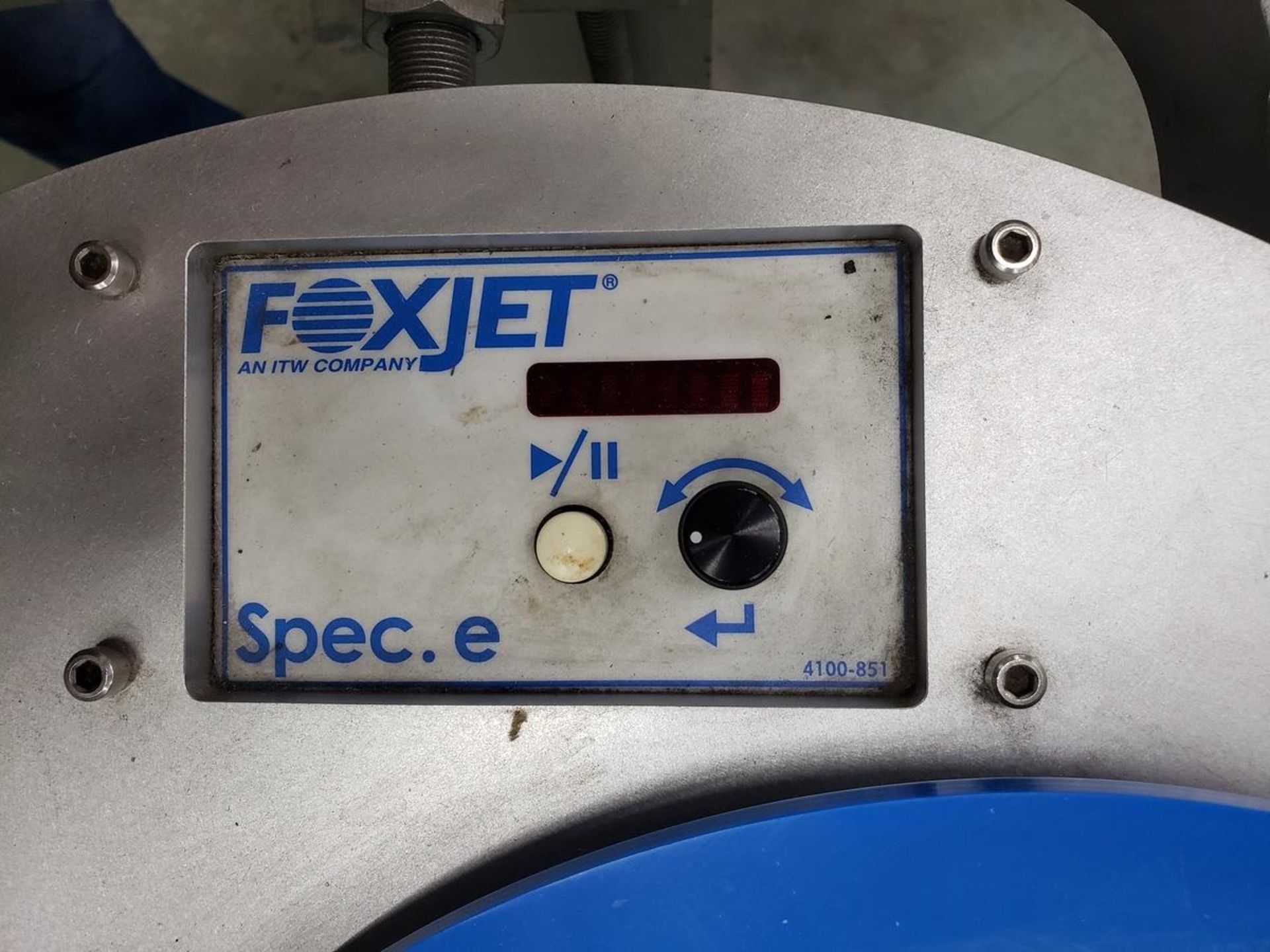 Foxjet Pressure Label applicator, M# 4100-000L, S/N 20502178 | Rig Fee $50 - Image 3 of 3