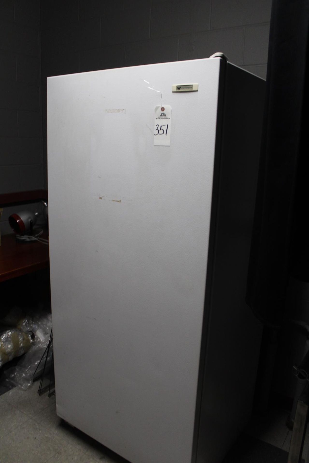 White Co. Upright Freezer, M# MFU20F3BW1, S/N WB41808318 | Rig Fee $75