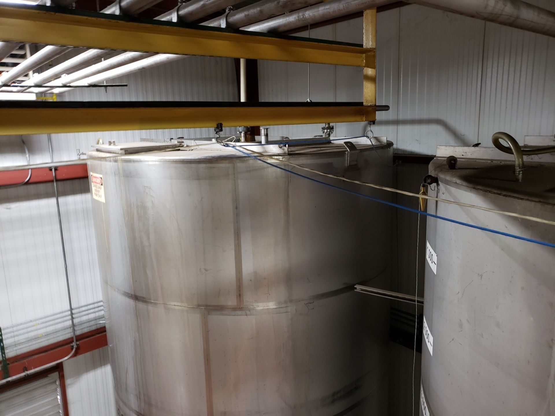 Stainless Steel 11,500 Gallon Storage Tank, 10'6" Dia., 17'4" O.A.H., (Ref. ST-1), F | Rig Fee $4000 - Image 2 of 4