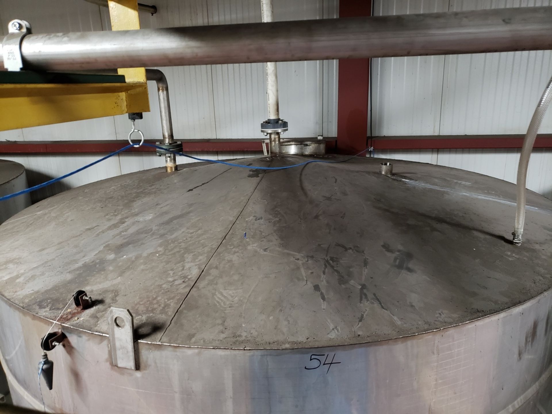 Keller Stainless Steel 8,500 Gallon Storage Tank, 9'6" Dia., 17'8" O.A.H., (Ref. ST- | Rig Fee $3500 - Image 2 of 5