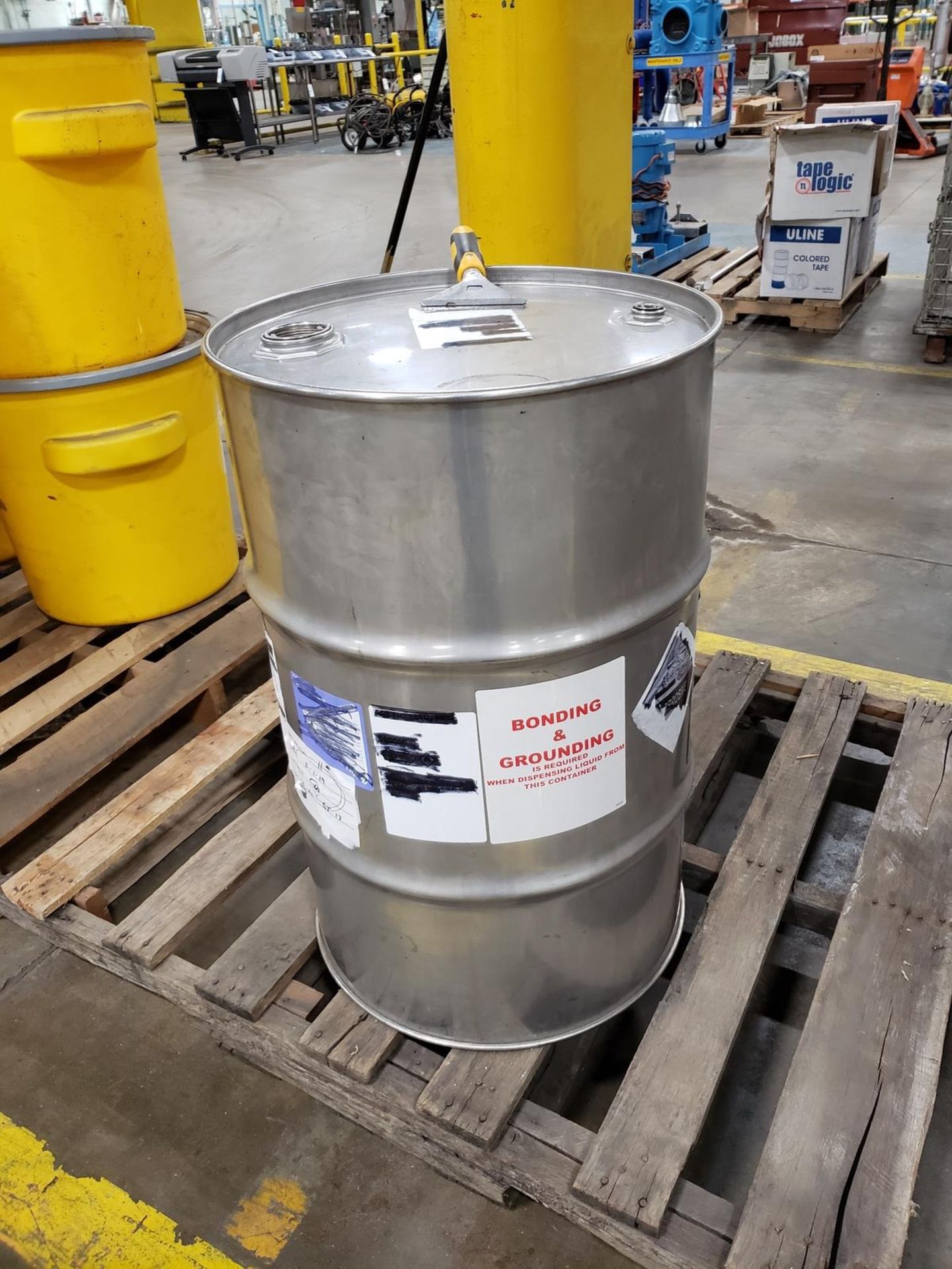 350 Gallon Stainless Steel Portable Storage Tank, W/ Drum | Rig Fee $50 - Image 3 of 3