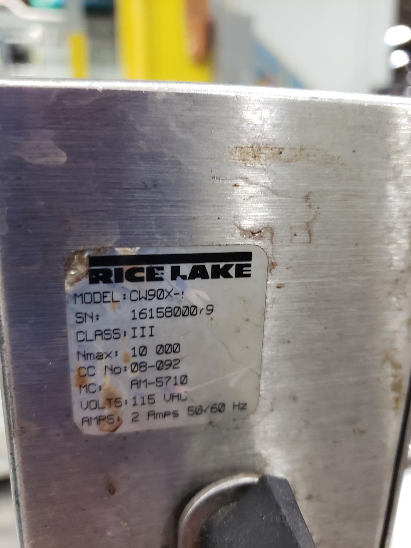 Rice Lake Bench Top Scale, M# CW90X-A, S/N 1615800079 | Rig Fee $25 - Image 2 of 2