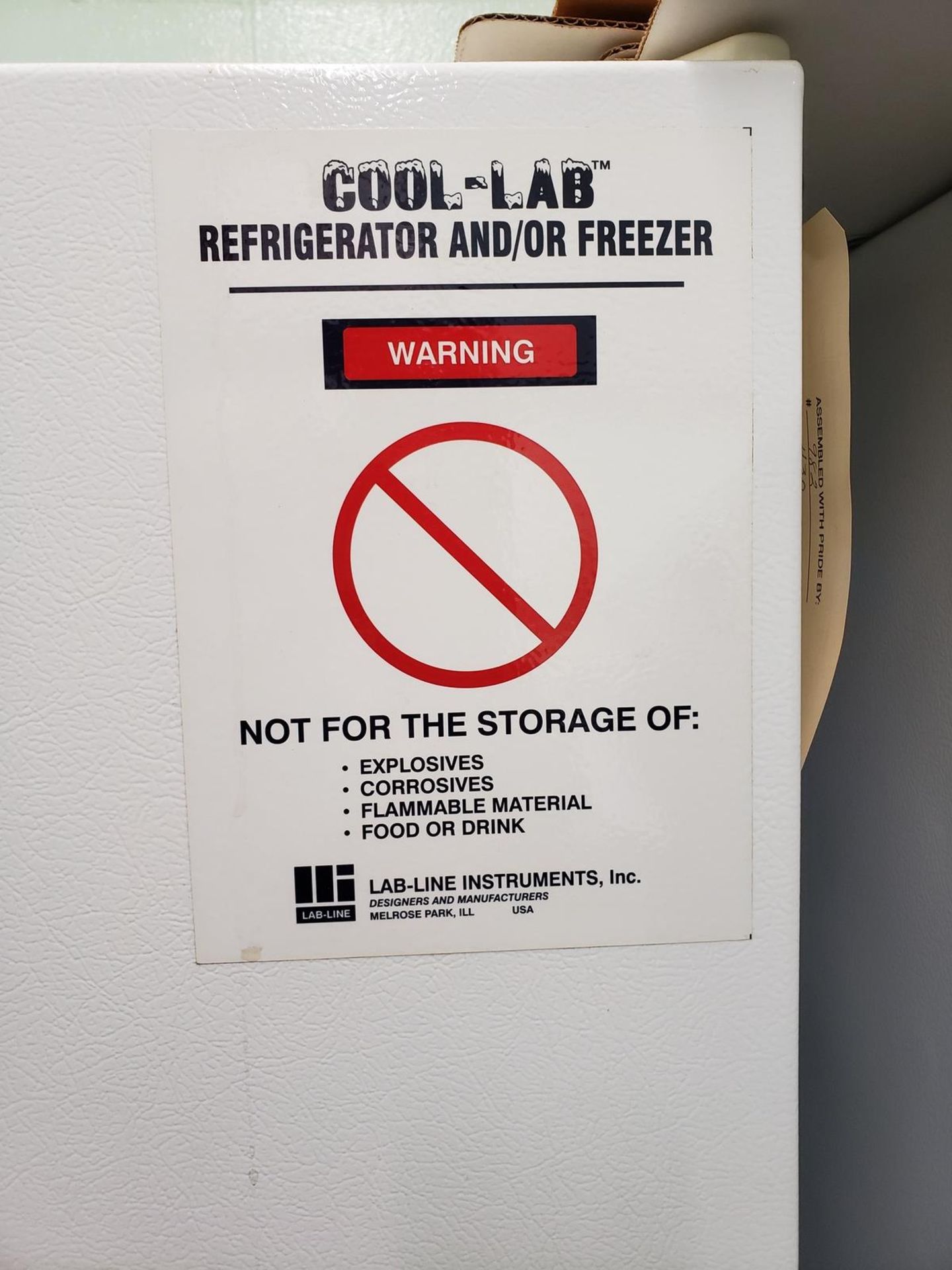 Cool-Lab Refrigerator Freezer | Rig Fee $50 - Image 3 of 3