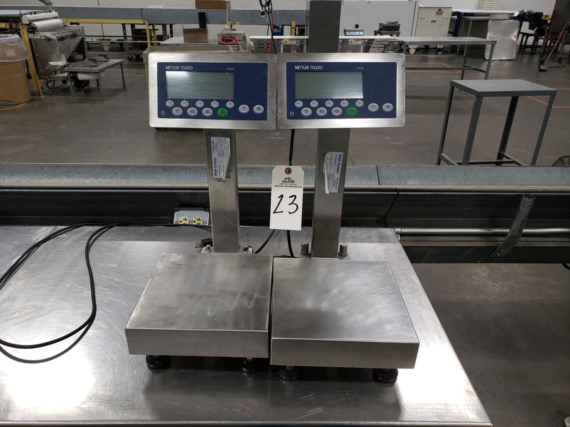 (2) Mettler Toledo Model ICS449 Digital Platform Scales, S/N B626692082 and S/N | Rig Fee: No Charge