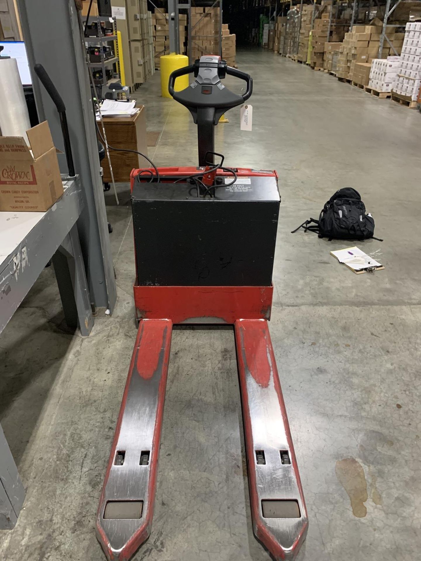 2013 Raymond Pallet Truck Model 102T-F45L 4,500-Lb. Electric Pallet Truck | Rig Fee: $75 - Image 2 of 4