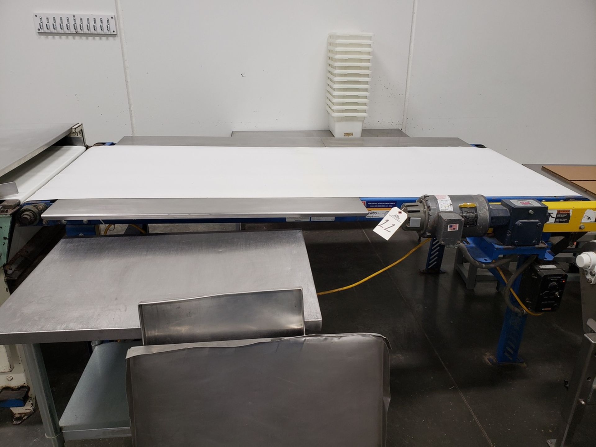 Lewco 34"W x 92"L Power Belt Conveyor | Rig Fee: $100