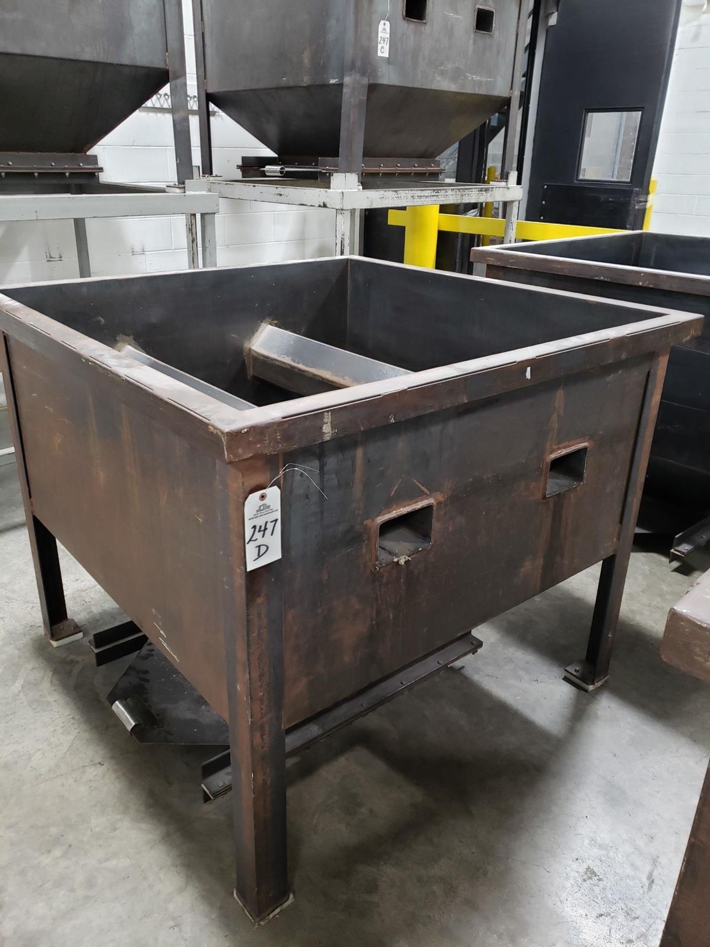 Carbon Steel 2,000 lb. Bottom Dump Hopper | Rig Fee: $100