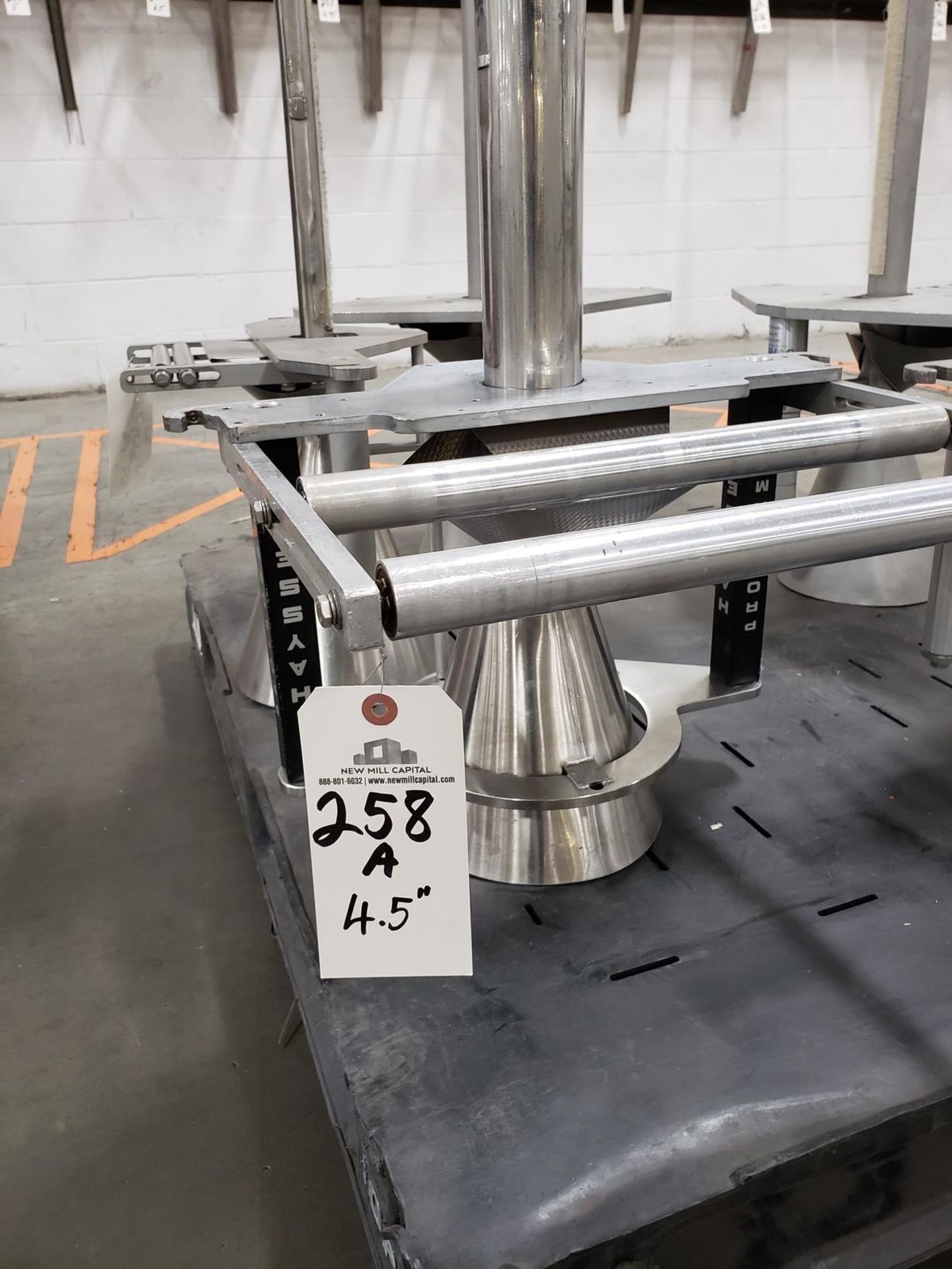 Lot of (5) Vertical Forming Tubes, Stamp Marked 4.5", 3.75", 3", 3" & 2 1/2" | Rig Fee: $100 - Image 2 of 6