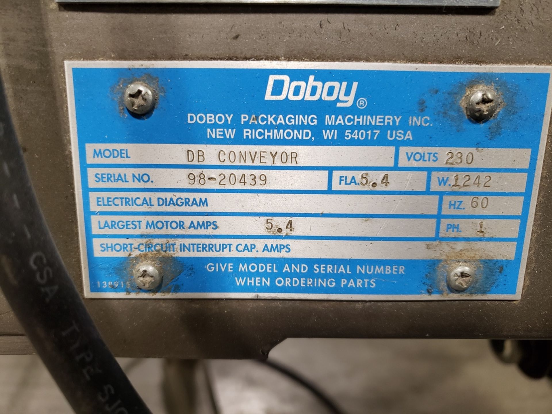 30' Doboy DB Conveyor Section | Rig Fee: $150 - Image 2 of 2