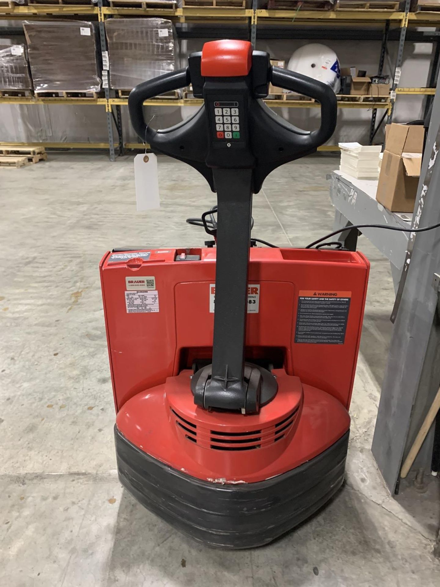 2013 Raymond Pallet Truck Model 102T-F45L 4,500-Lb. Electric Pallet Truck | Rig Fee: $75 - Image 3 of 4