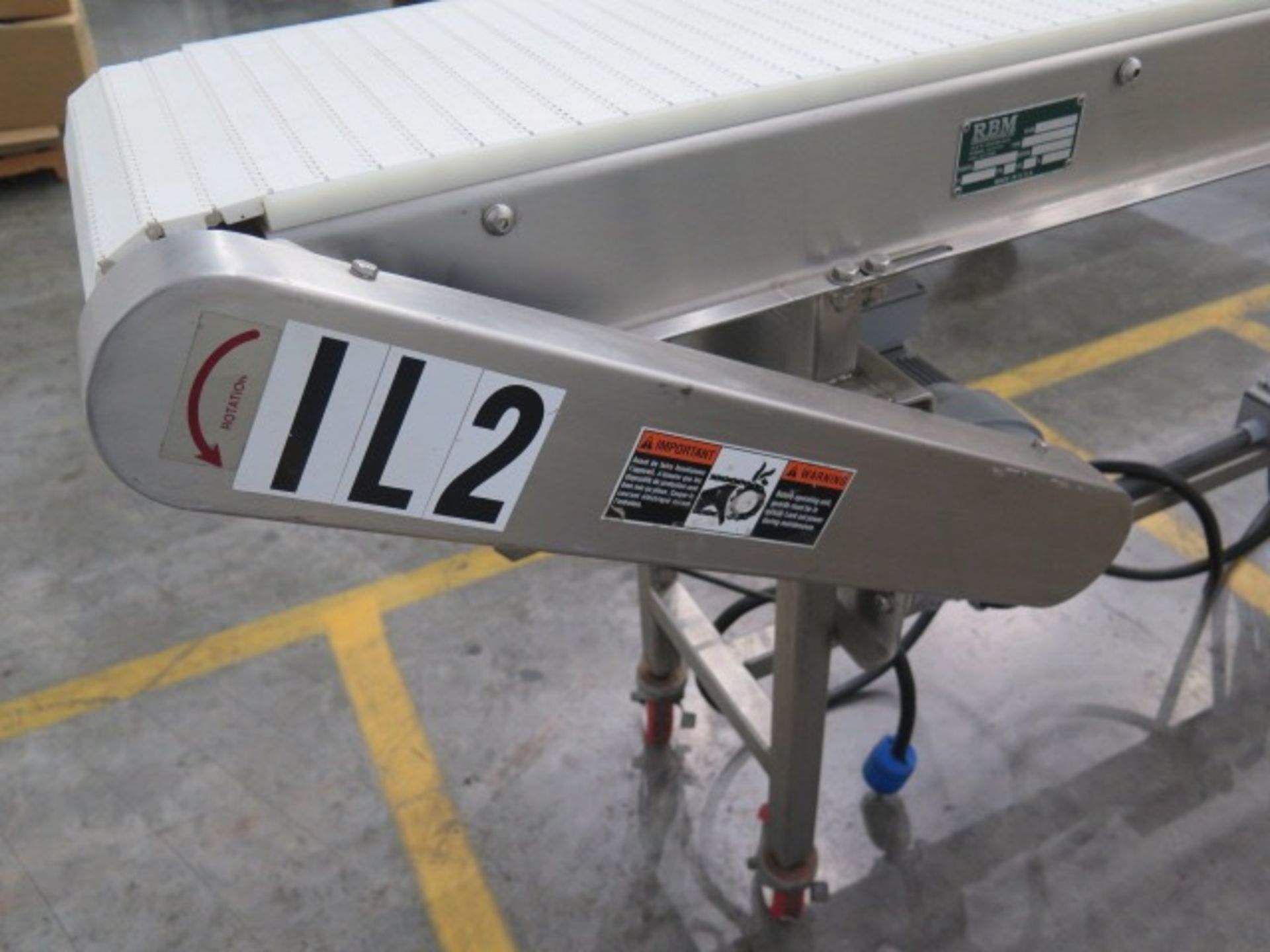 2012 RBM Model 145X13 Portable Power Belt Conveyor, S/N 2012-J125U8 with Casters | Rig Fee: $150 - Image 8 of 11