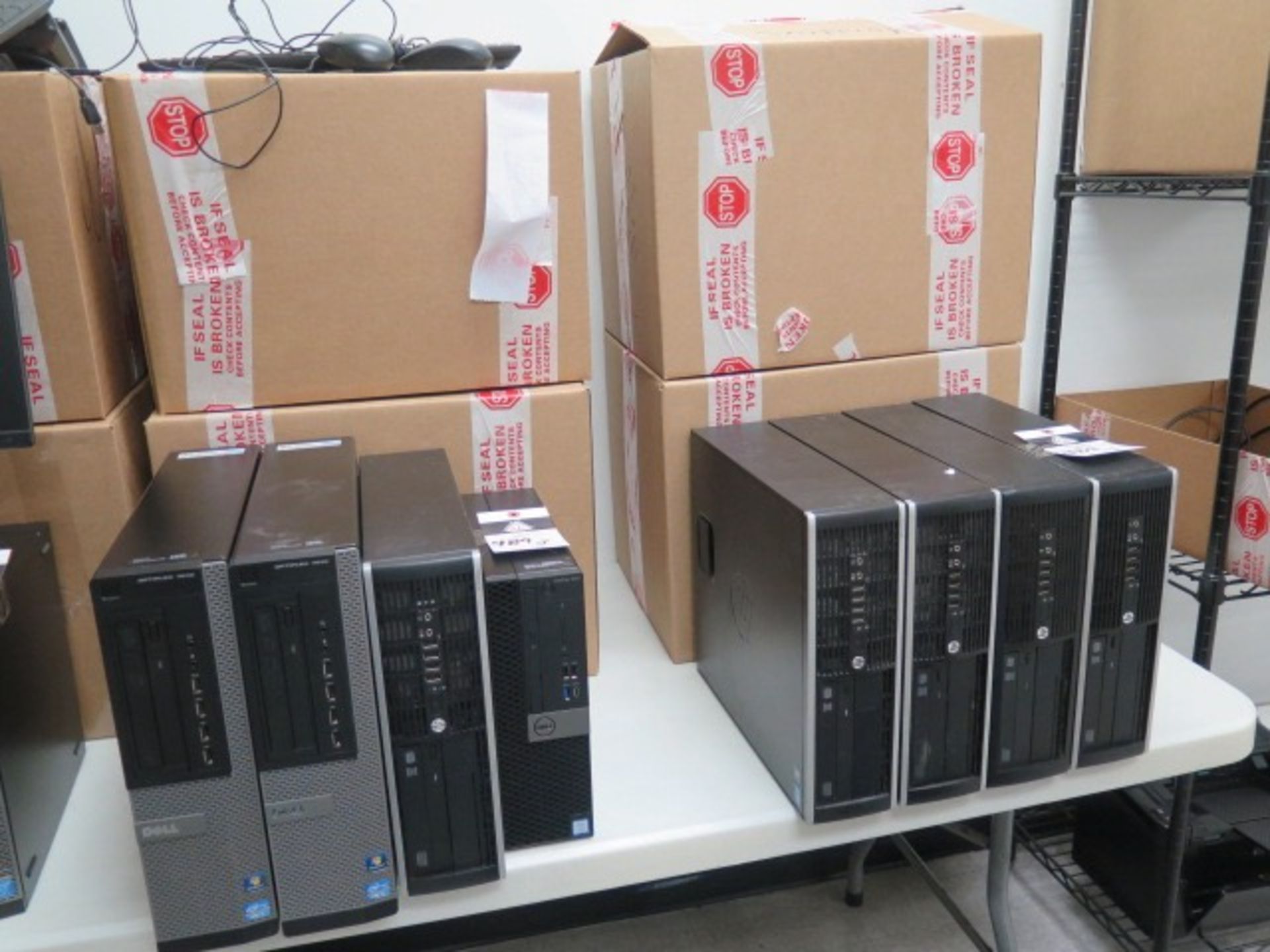 Dell Optiplex 7020 and Optiplex 5070 Computers, HP Compaq Computers (8) w/ Monitors | Rig Fee: $75