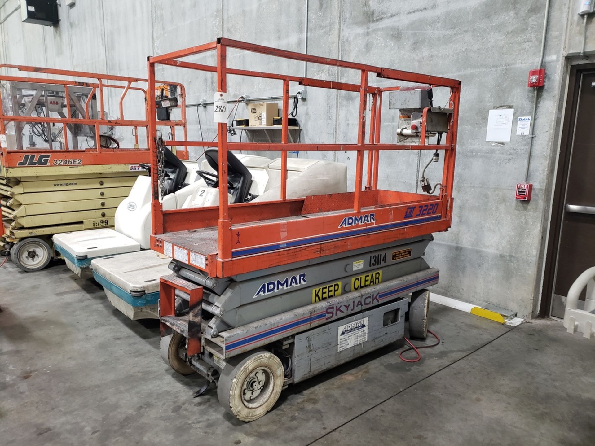 Skyjack Scissor Lift Model SJII 3220 20' Electric Scissor Lift, S/N (Late Delivery) | Rig Fee: $150