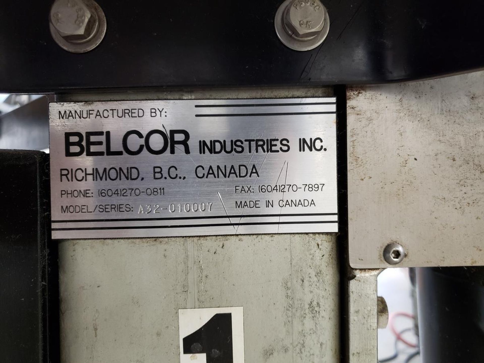 Belcor Model A32 36"D Rotary Accumulation Table, S/N A32-010007, Asset #1, (2001 | Rig Fee: $50 - Image 2 of 2