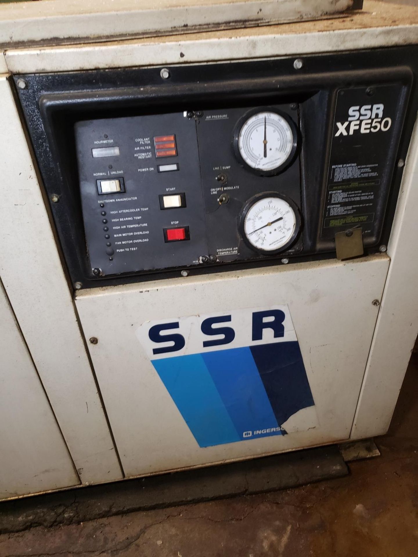 Ingersoll Rand 60 HP Rotary Screw Air Compressor, M# SSR-XFE50, S/N D9212U89C | Rig Fee: $450 - Image 3 of 4