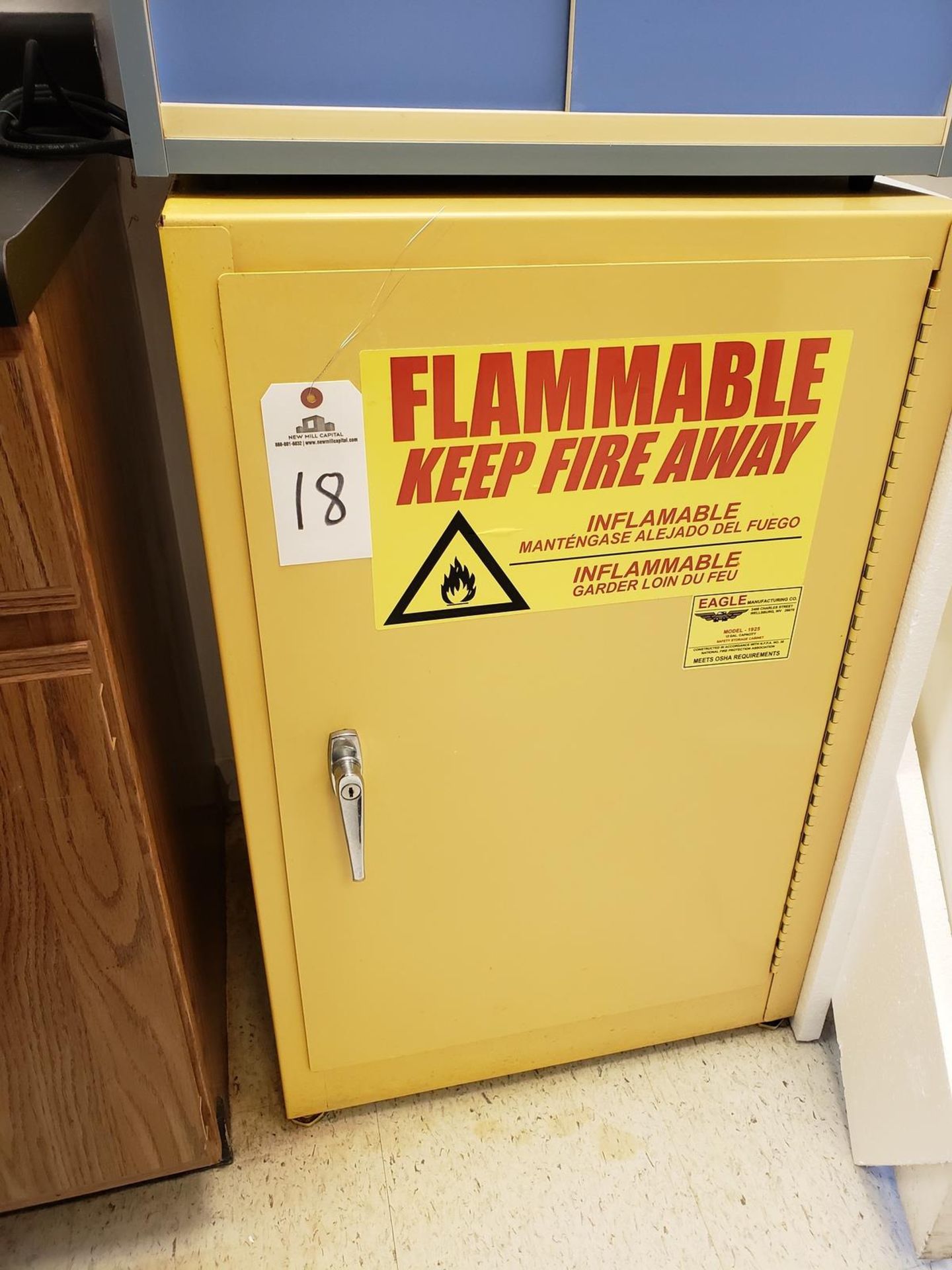 Flammable Storage Cabinet | Rig Fee: $75
